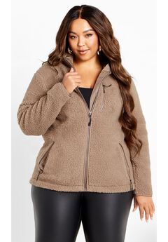Kyla Fleece Zip Front Jacket
