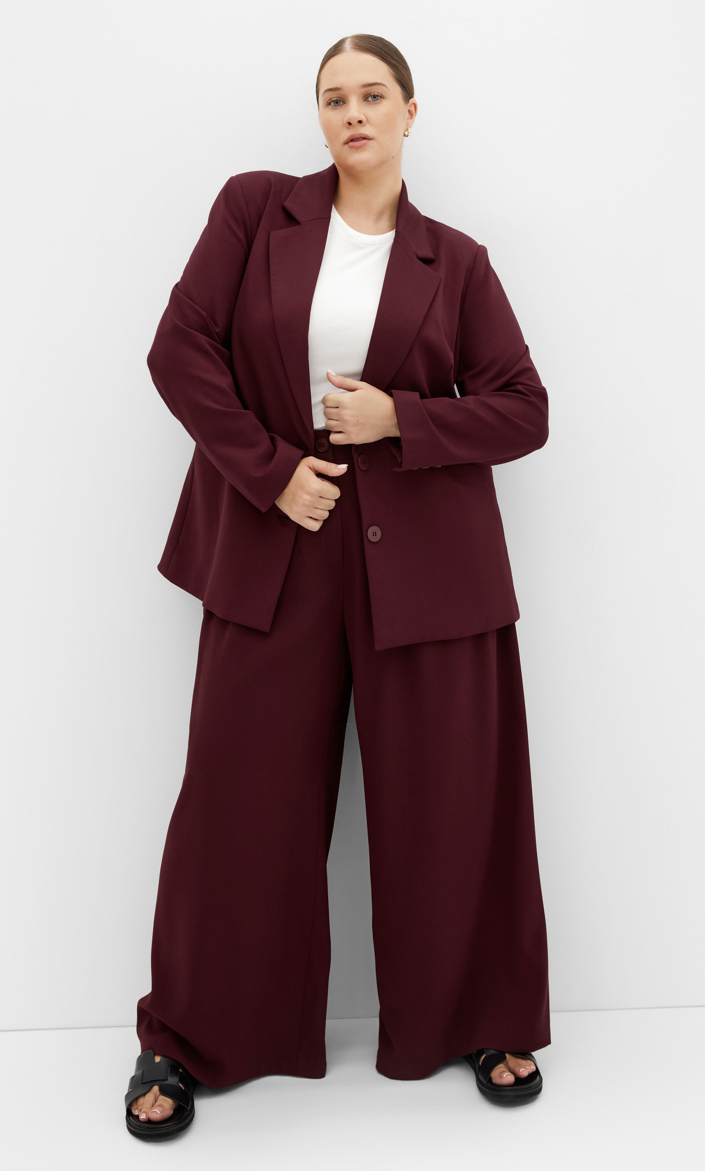 Galactic Ponte Blazer - dark cherry, RED, alternate image number 1