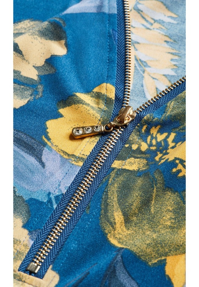 Fiona Zip Top, MIDNIGHT BLOOM, alternate image number null
