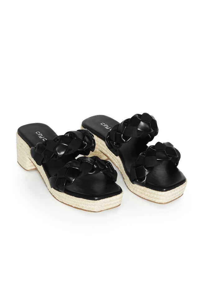 WIDE FIT Roxy Flatform Heel - black, BLACK, alternate image number 5