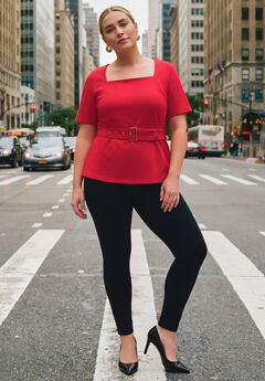 Ponte Square Neck Top