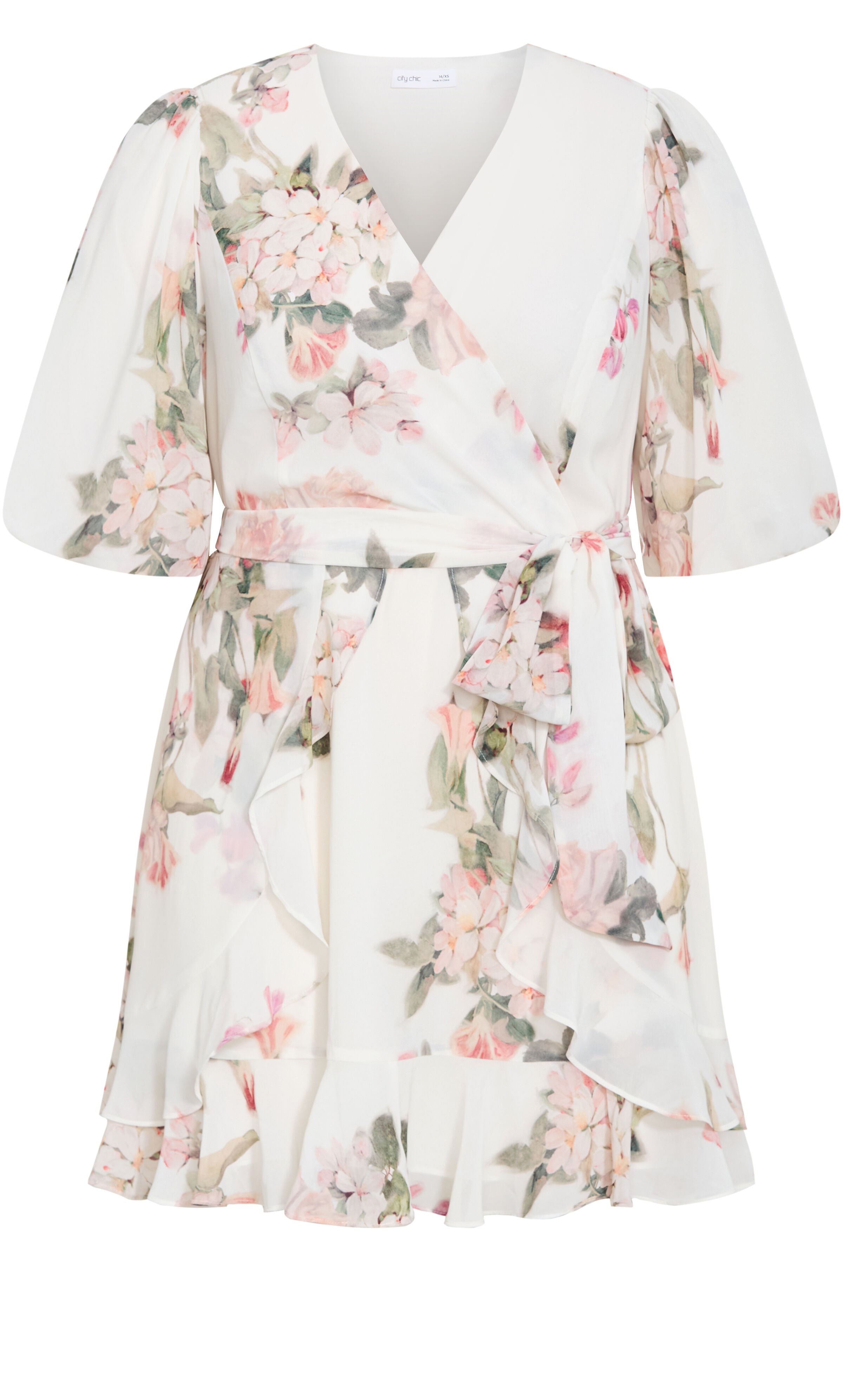 Koko Print Mini Dress, WHITE, alternate image number 3