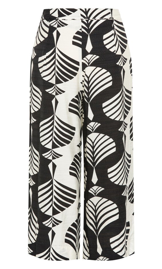 Peta Print Pant - black, BLACK, alternate image number null