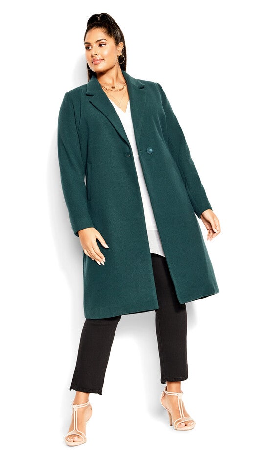 Effortless Chic Coat - emerald, GREEN, alternate image number null