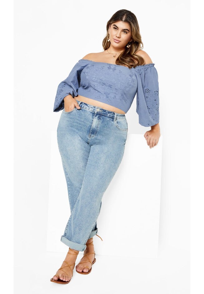 Willow Top - blue, BLUE, on-hover image number null