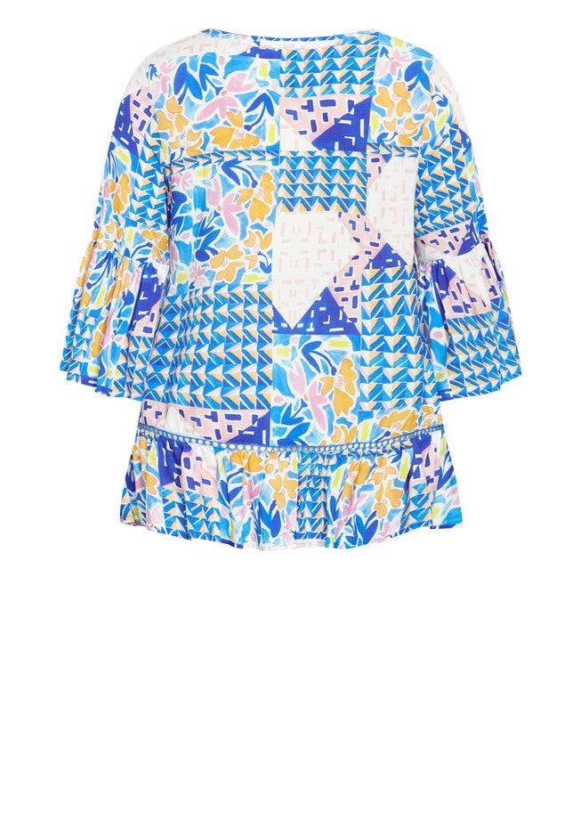 Laura Print Shirt, CONEY ISLAND, alternate image number null