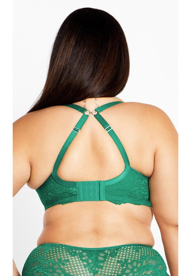 Allure Push Up Bra - kelly green, GREEN, alternate image number 2