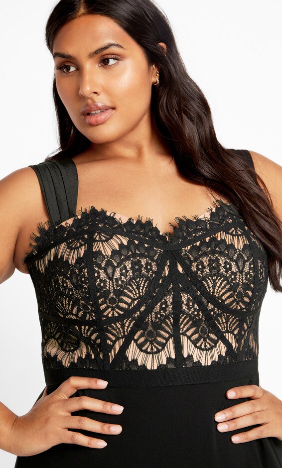 Sweet Evie Maxi Dress - black, BLACK, alternate image number 1