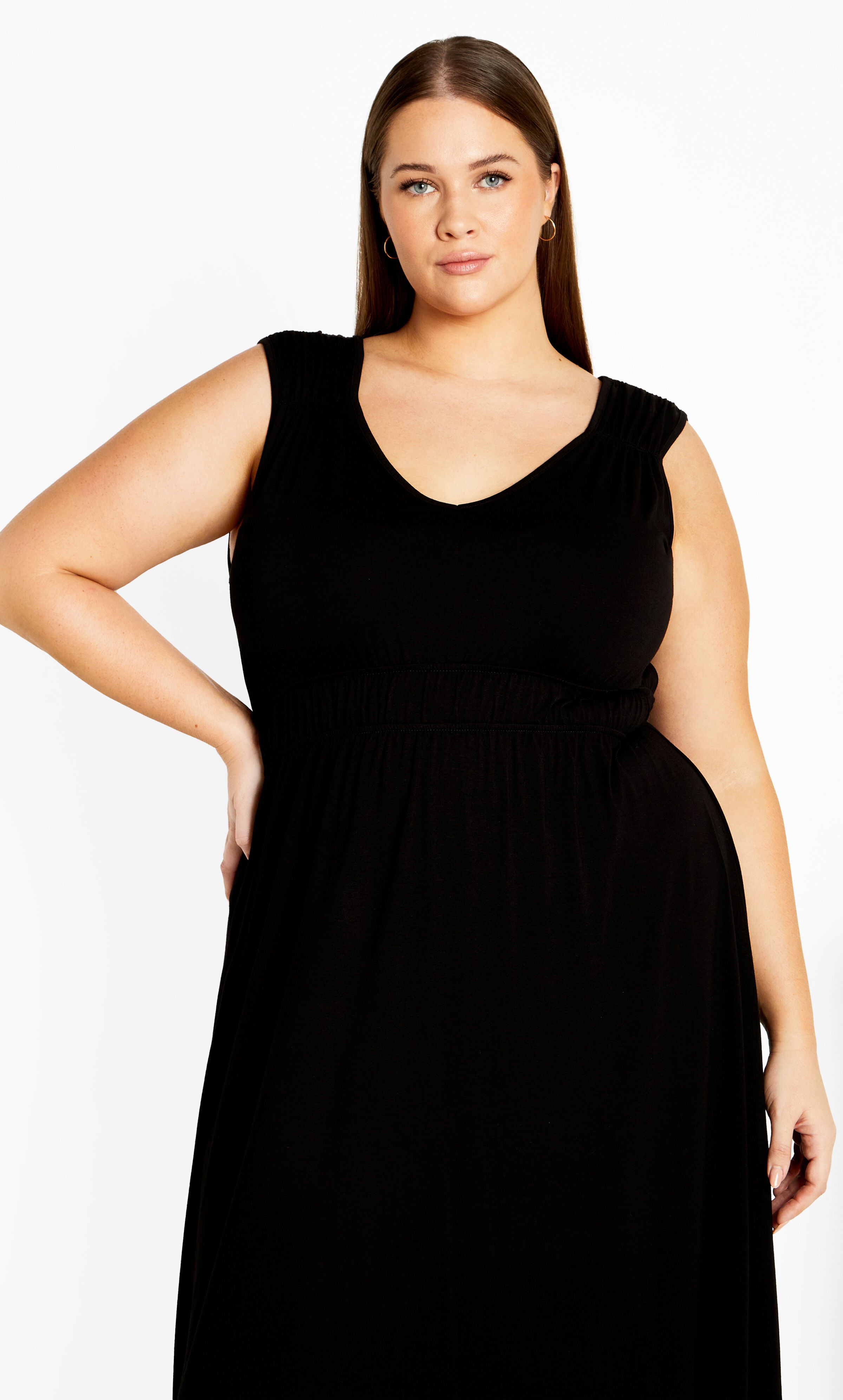 Lani Maxi Dress, BLACK, alternate image number 3