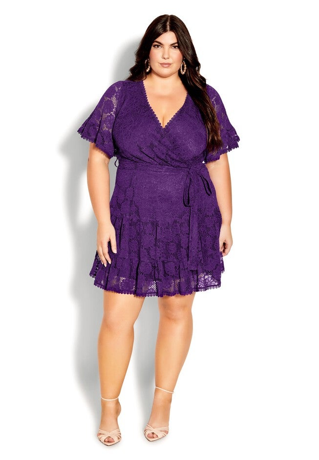 Garden Kisses Dress - petunia, PURPLE, hi-res image number null