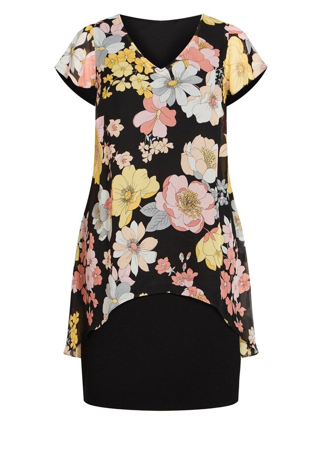 Emilia Overlay Dress, GARDEN PARTY, alternate image number null
