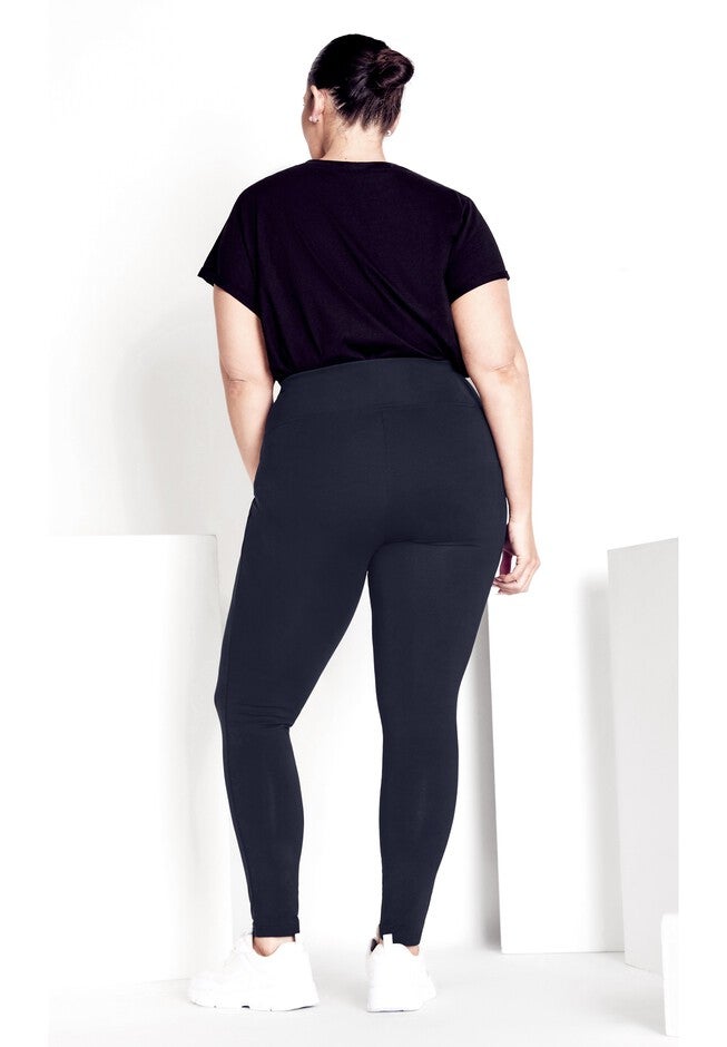 High Rise Legging, NAVY, on-hover image number null