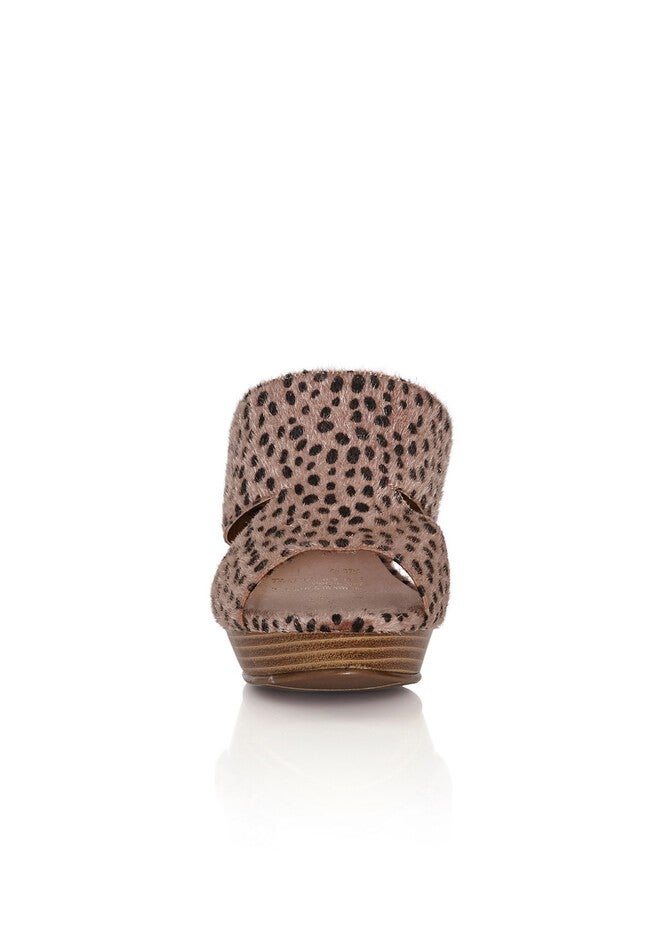 WIDE FIT Remy Animal Mule - tan, BROWN, alternate image number null