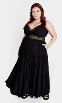 Aura Maxi Dress - black