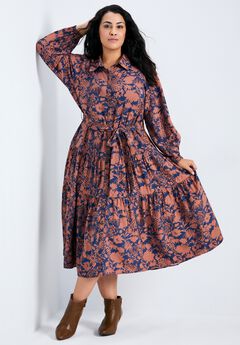 Marianne Tiered Shirtdress