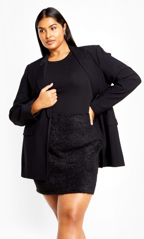 Fluffy Skirt - black, BLACK, alternate image number 4