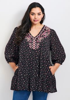 Ditsy Embroidered Tunic