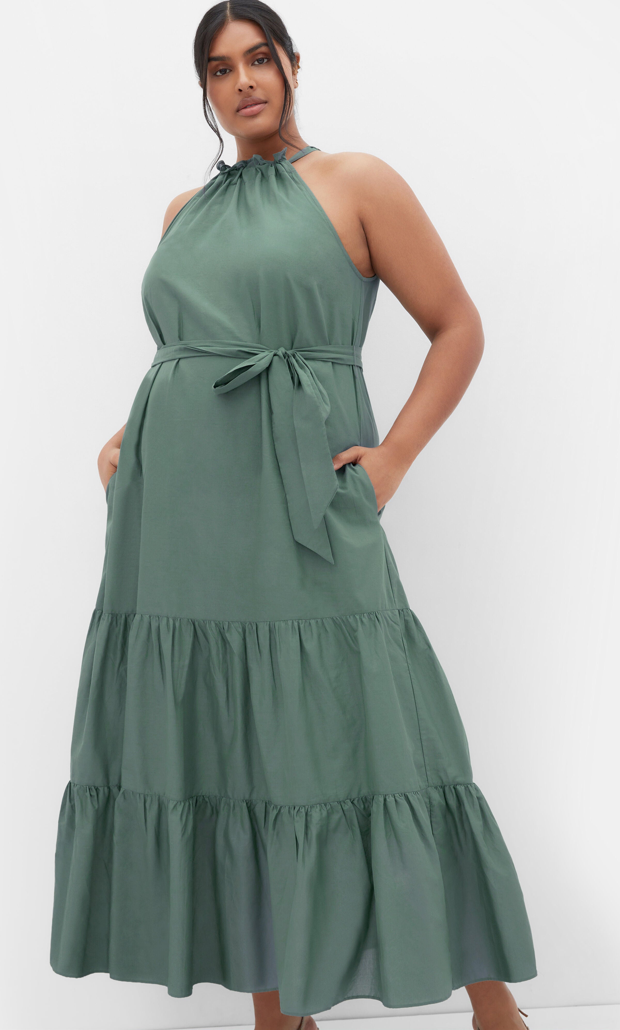 Kiana Maxi Dress - light khaki, GREEN, alternate image number 1
