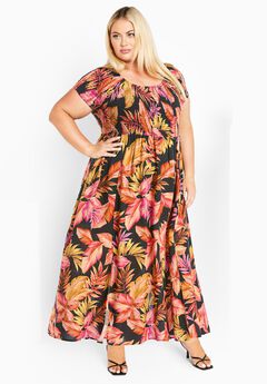 Raelyyn Shirred Bodice Dress