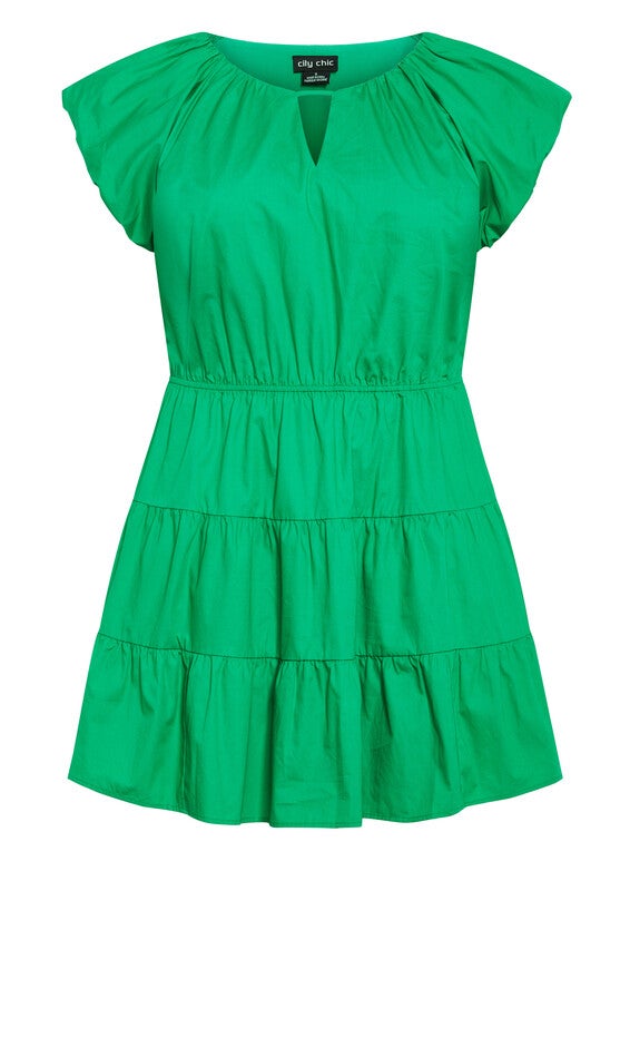 Alina Dress - bright green, GREEN, alternate image number 2