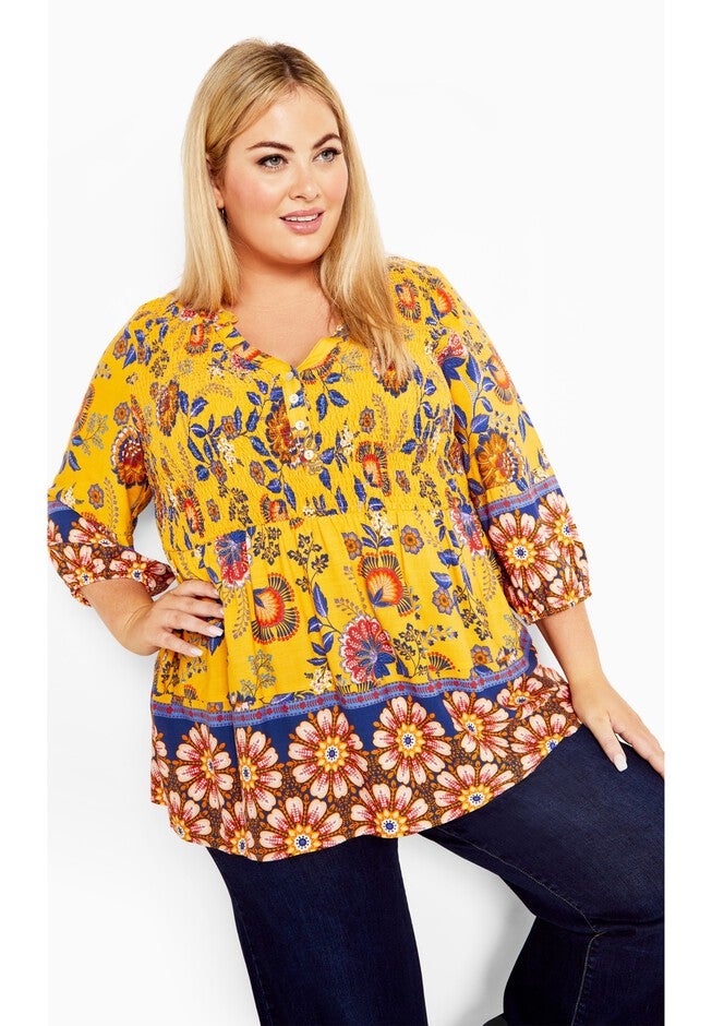 Sienna Top, GOLD BITTERSWEET, hi-res image number null