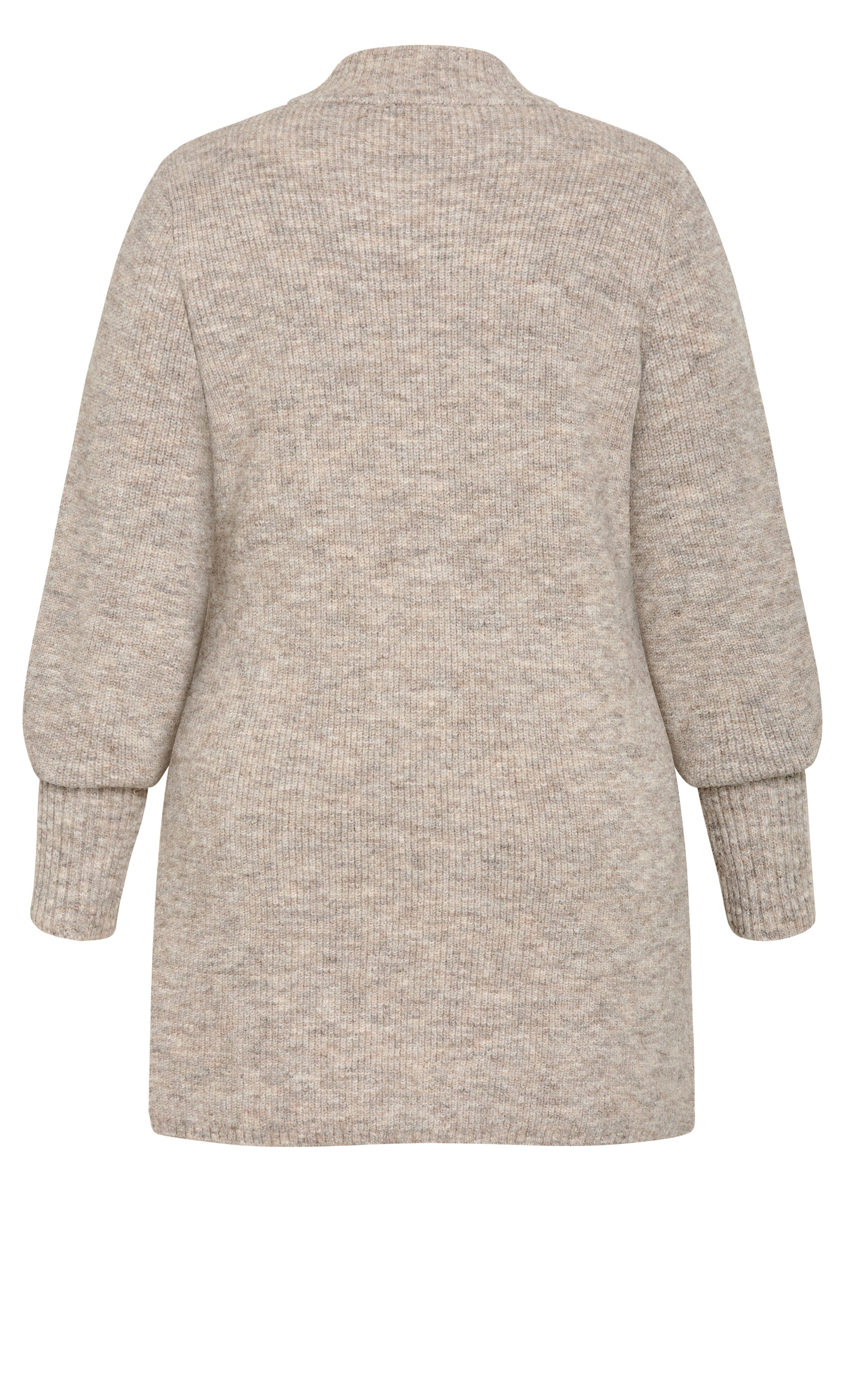 Longline Split Sweater - taupe, BEIGE, alternate image number 4