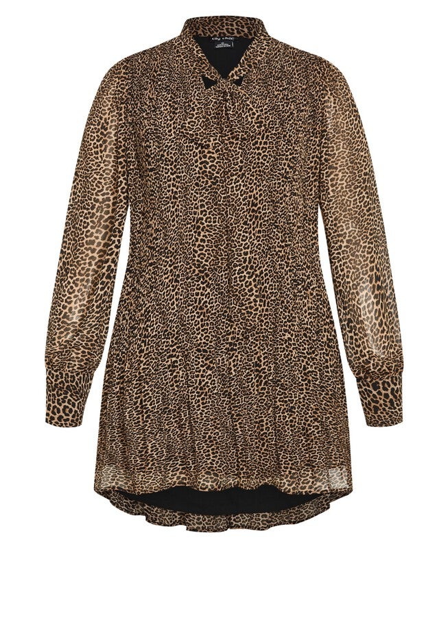 Sexy Leopard Dress - leopard print, BLACK, alternate image number null