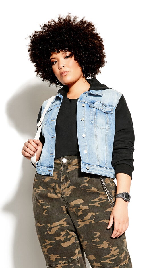 Denim Street Jacket - light wash, BLUE, alternate image number null
