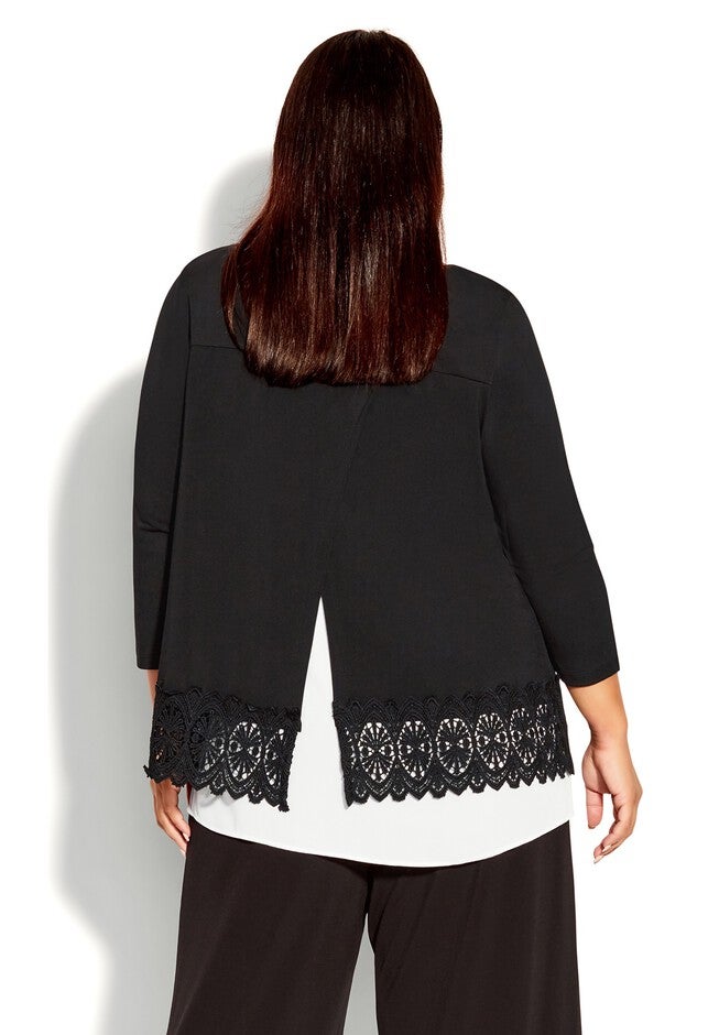 Inta Lace Top, BLACK, on-hover image number null