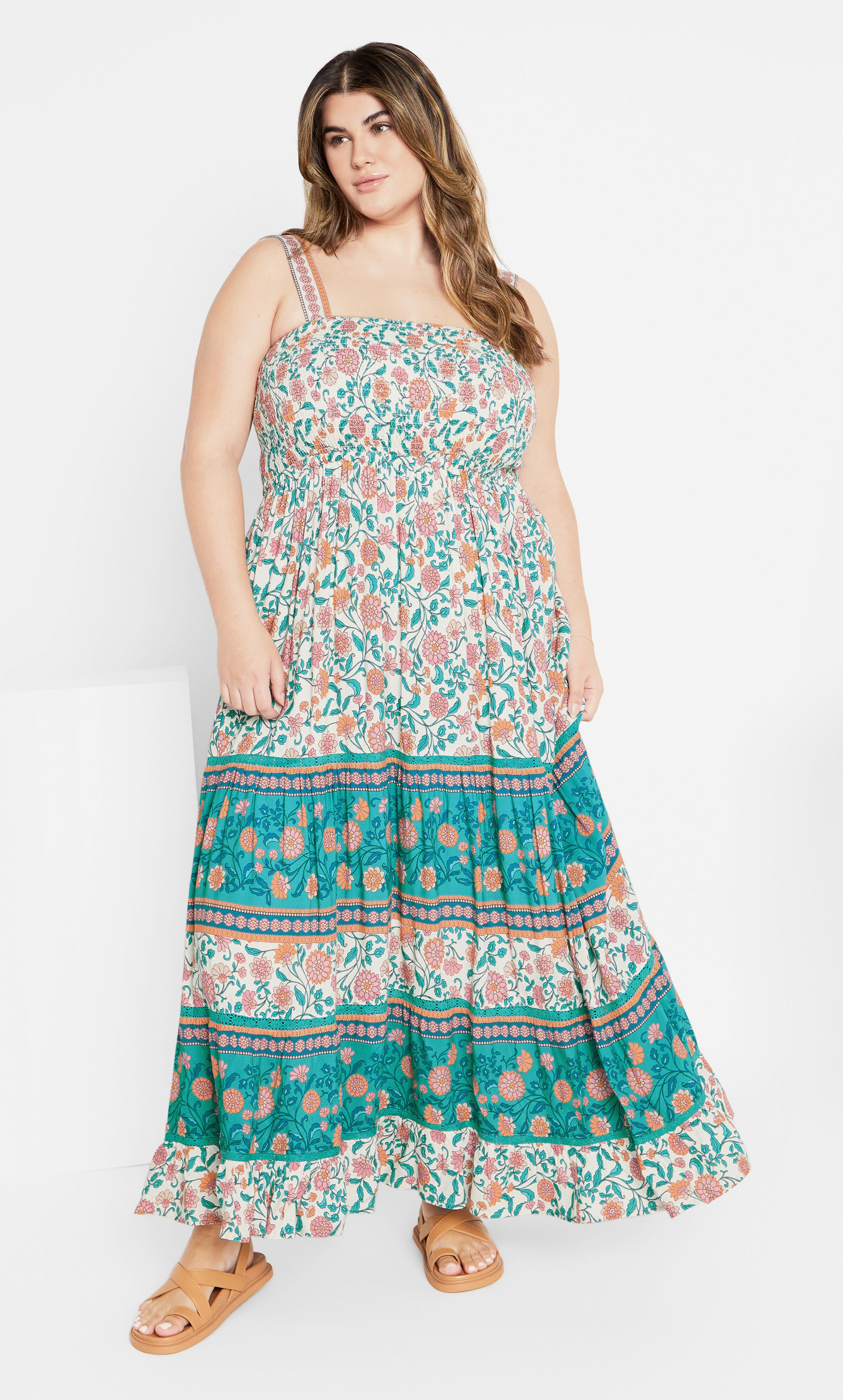 Belle Maxi Dress - gardenia, BEIGE, hi-res image number 0