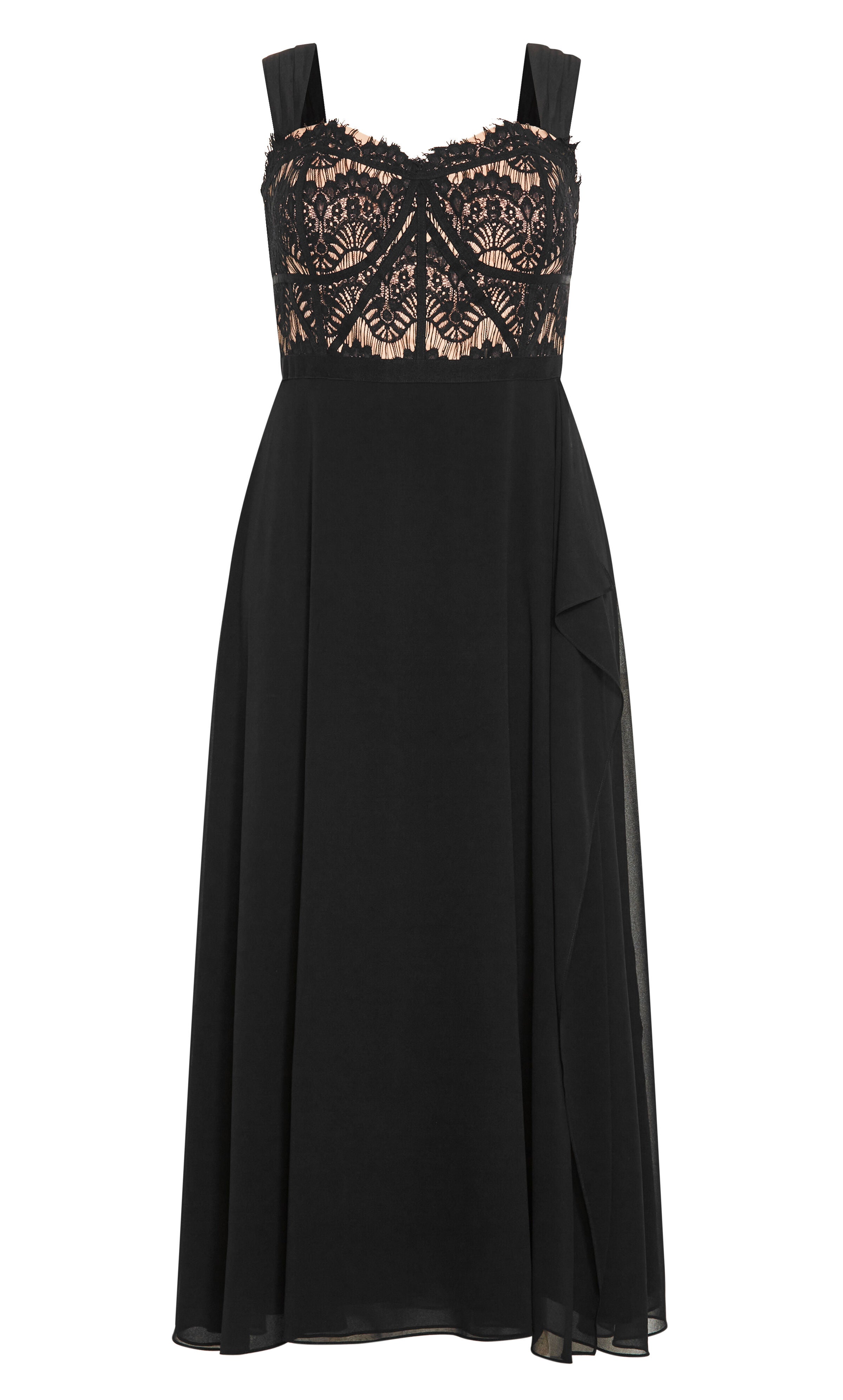 Sweet Evie Maxi Dress - black, BLACK, alternate image number 3