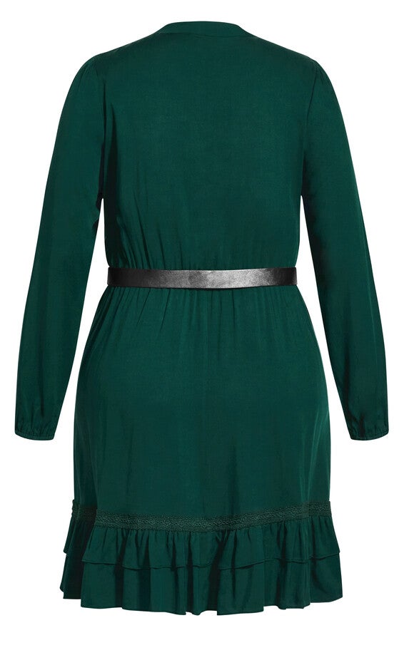 Precious Tie Dress - jade, GREEN, alternate image number null