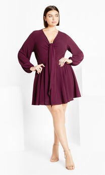 Adelyn Dress - plum