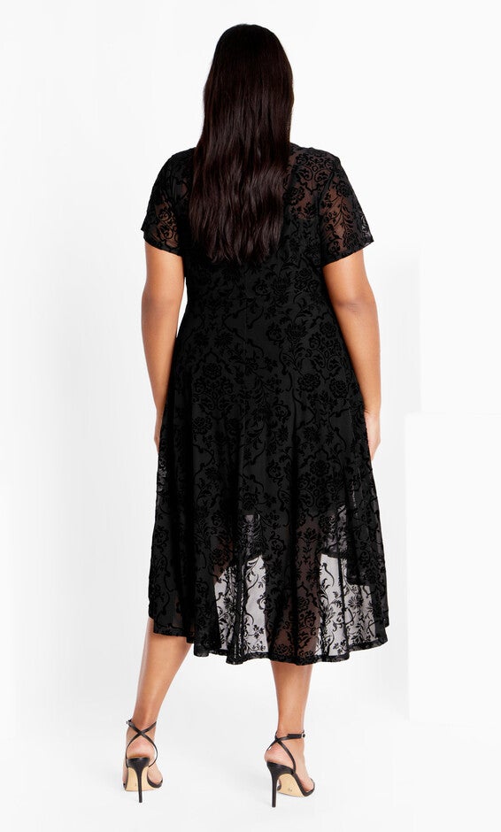 Sienna Mesh Dress - black, BLACK, alternate image number null