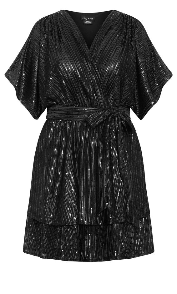 Frida Sparkle Dress - black, BLACK, alternate image number null