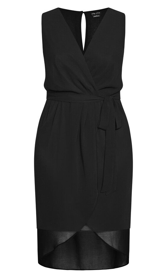 Sexy Tie Dress - black, BLACK, alternate image number null