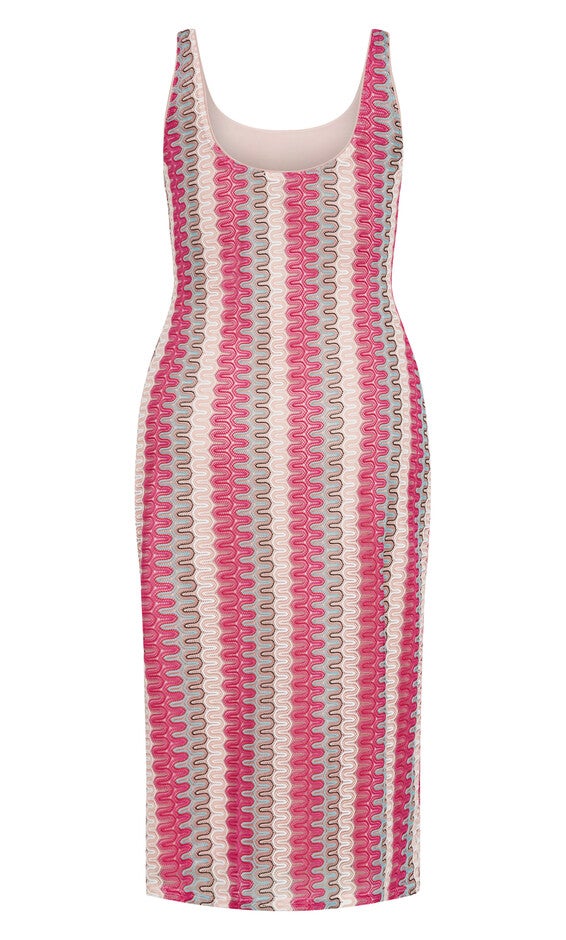 Leilani Stripe Dress - pink, ORANGE, alternate image number null