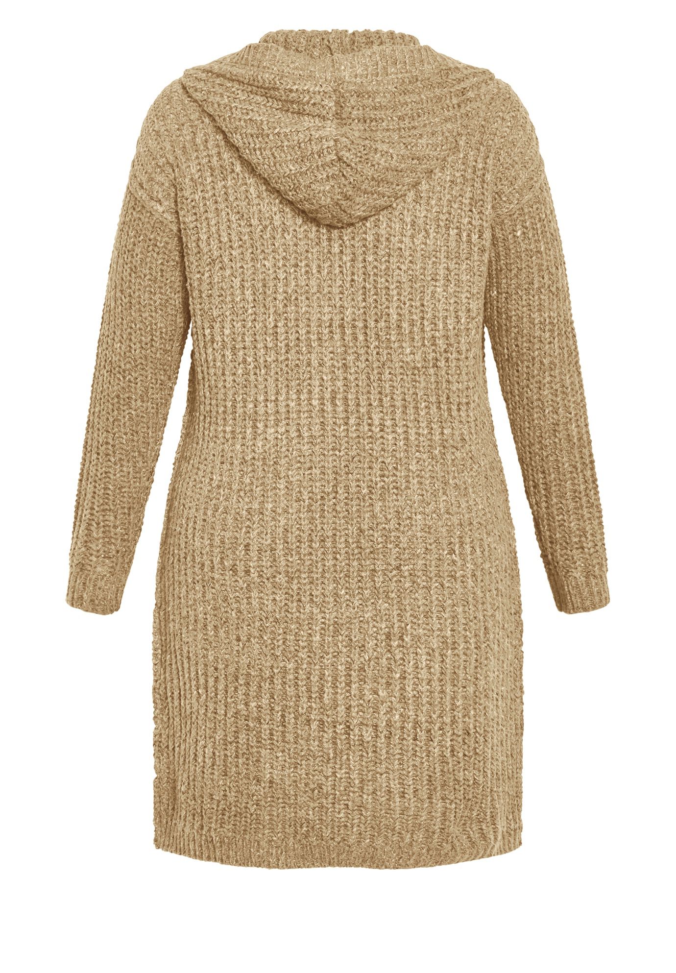Chelsea Soft Knit Hood Coatigan, CHAI, alternate image number 4