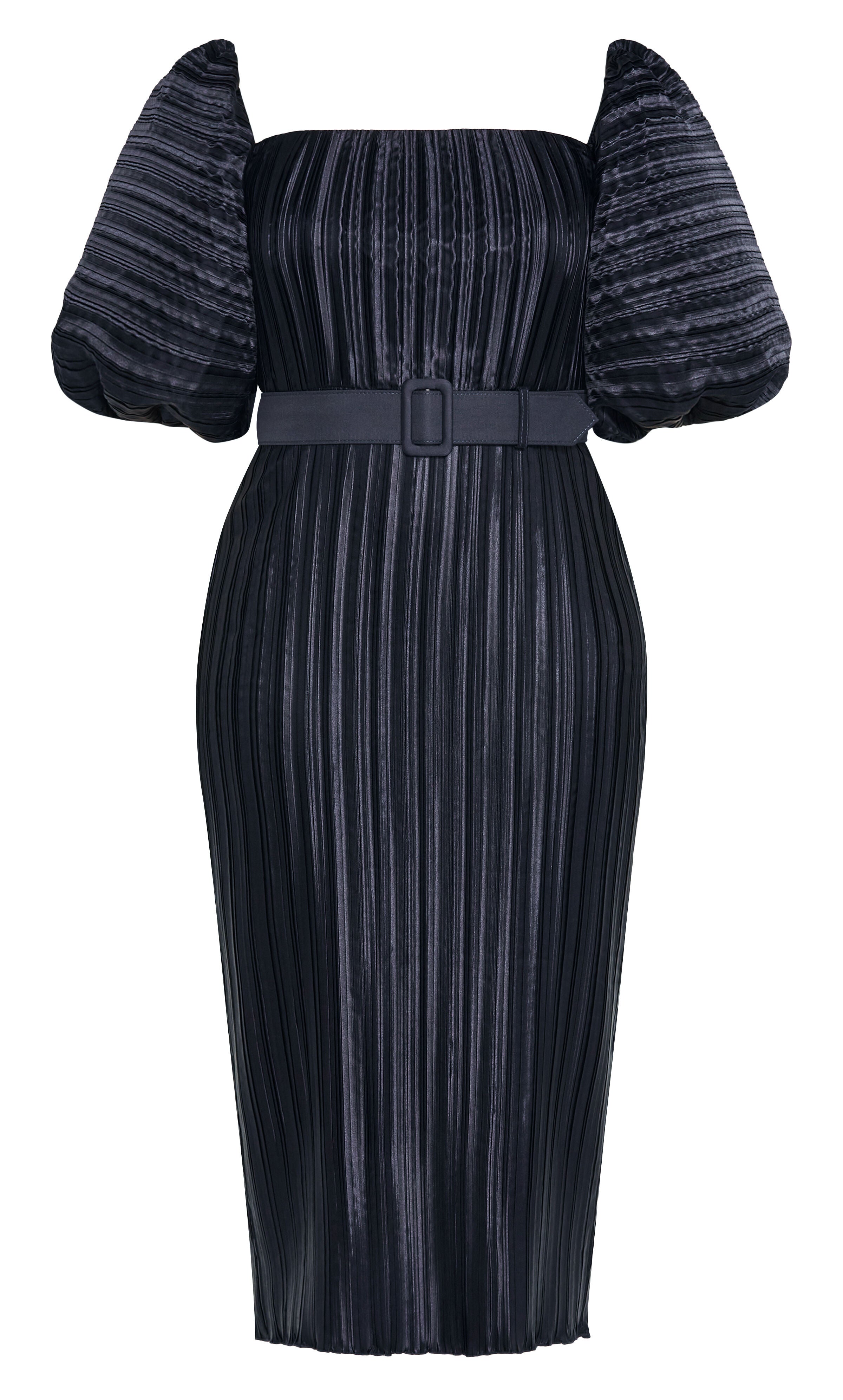 Krista Pleat Dress - midnight, PURPLE, alternate image number 6