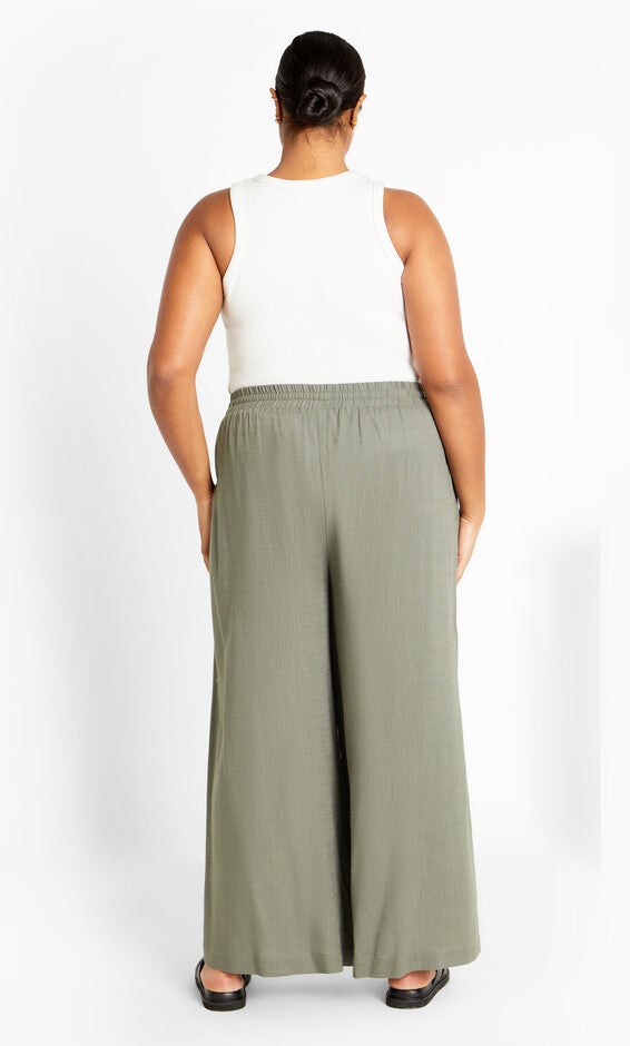 Ashley Crop Pant - olive, OLIVE, alternate image number 1