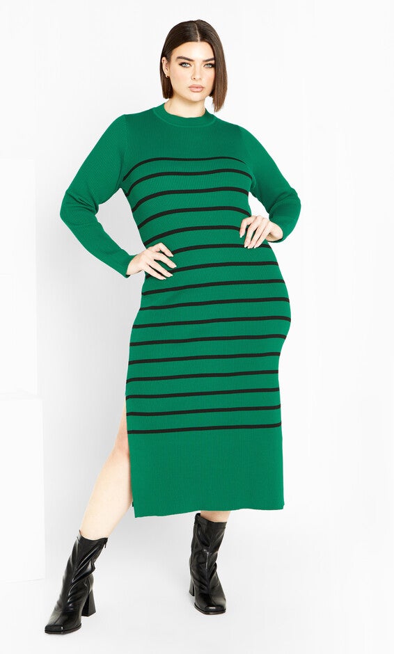 Maddie Dress - green, GREEN/BLK, alternate image number null