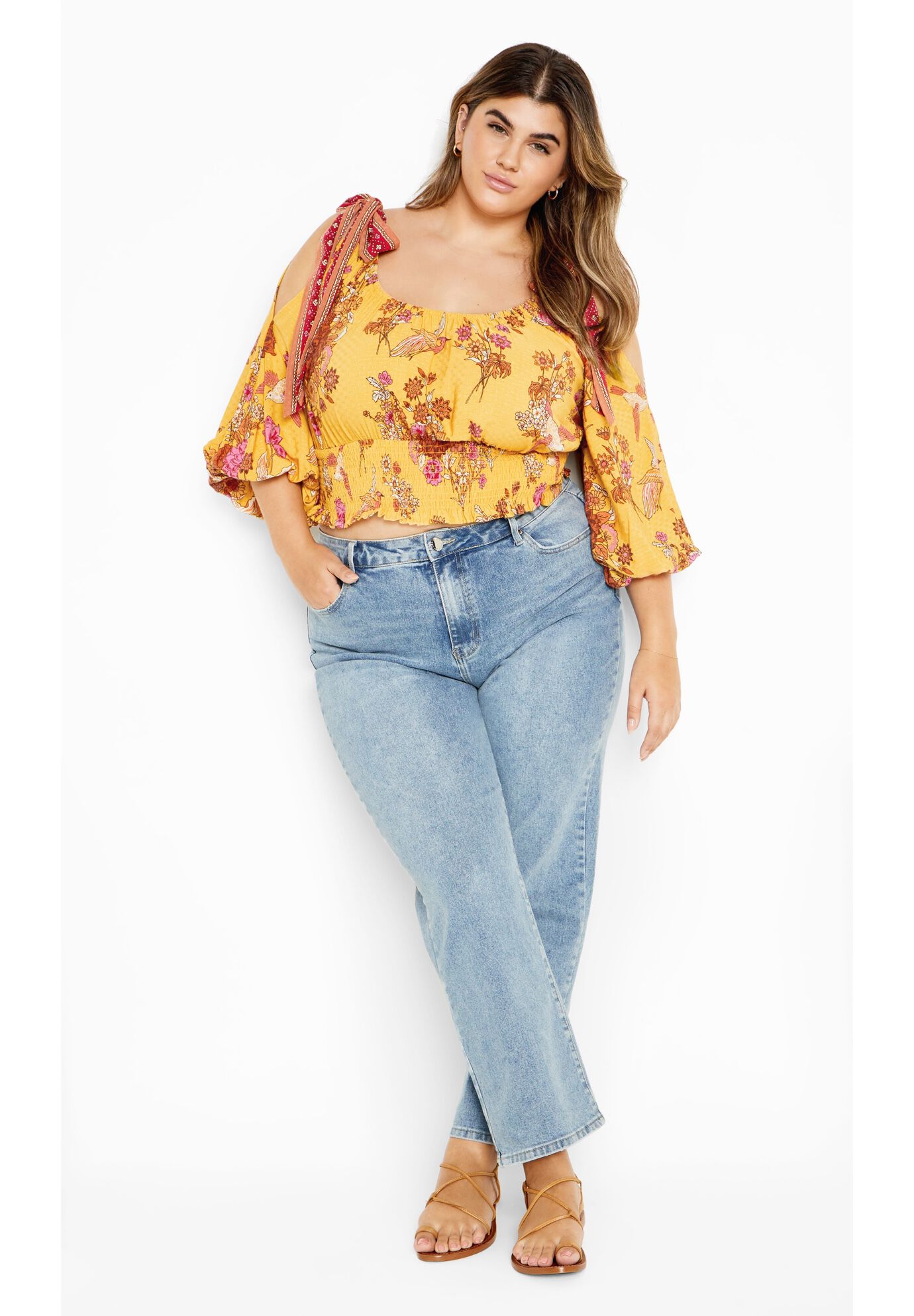 Venice Top - sunflower, YELLOW, on-hover image number 1