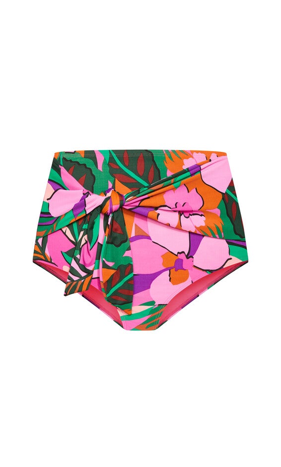 Sicilia Swim Print Brief - fuchsia, PINK, alternate image number 3
