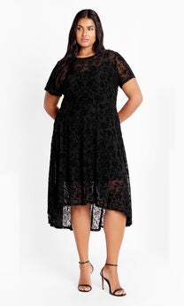 Sienna Mesh Dress - black