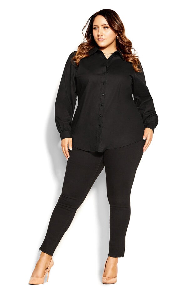 Clean Look Shirt - black, BLACK, alternate image number 3