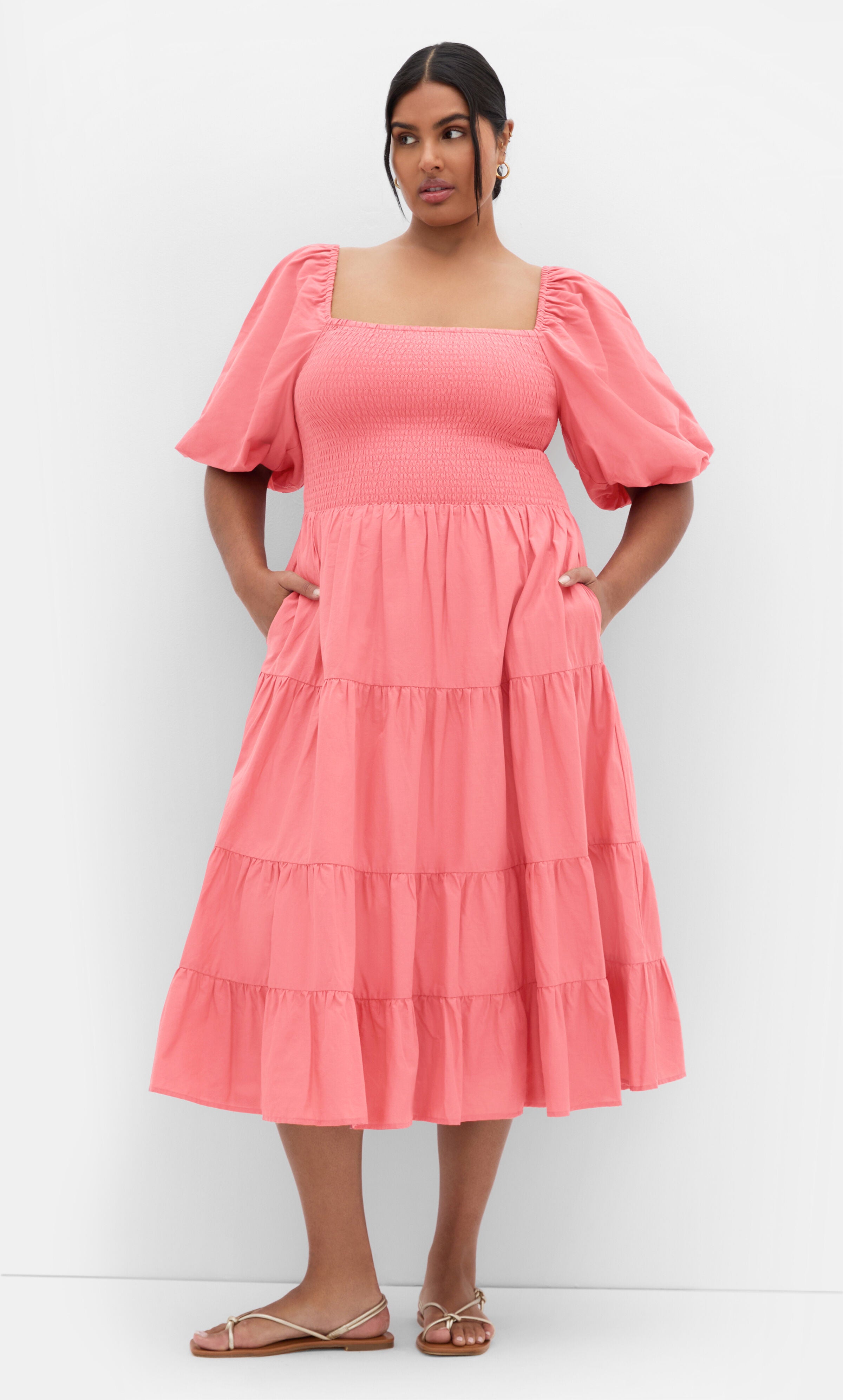 Ariella Dress - cinnamon, ORANGE, alternate image number 1