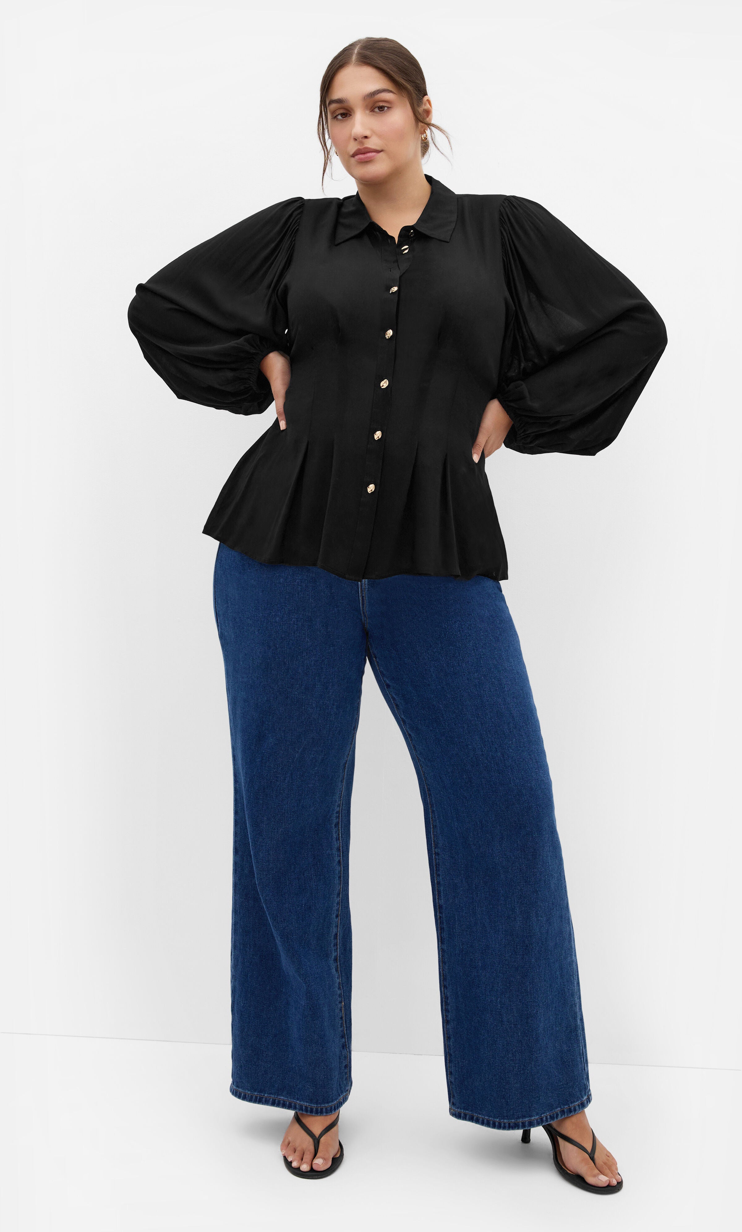Piper Long Sleeve Shirt, BLACK, hi-res image number 0
