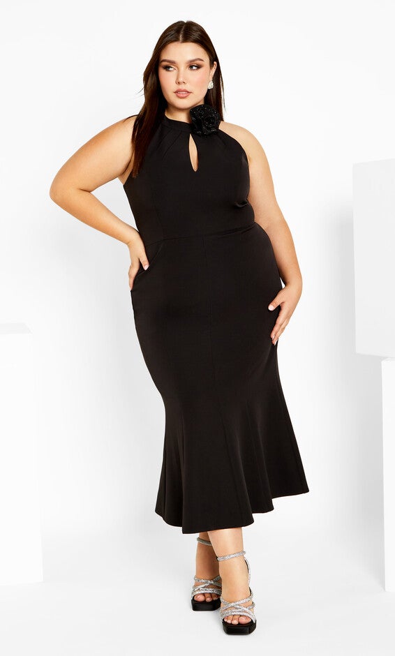 Iliana Dress - black, BLACK, alternate image number null