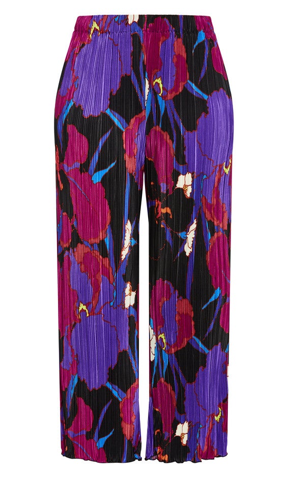 Kira Print Pant - magenta, WILD FLOWER, alternate image number null