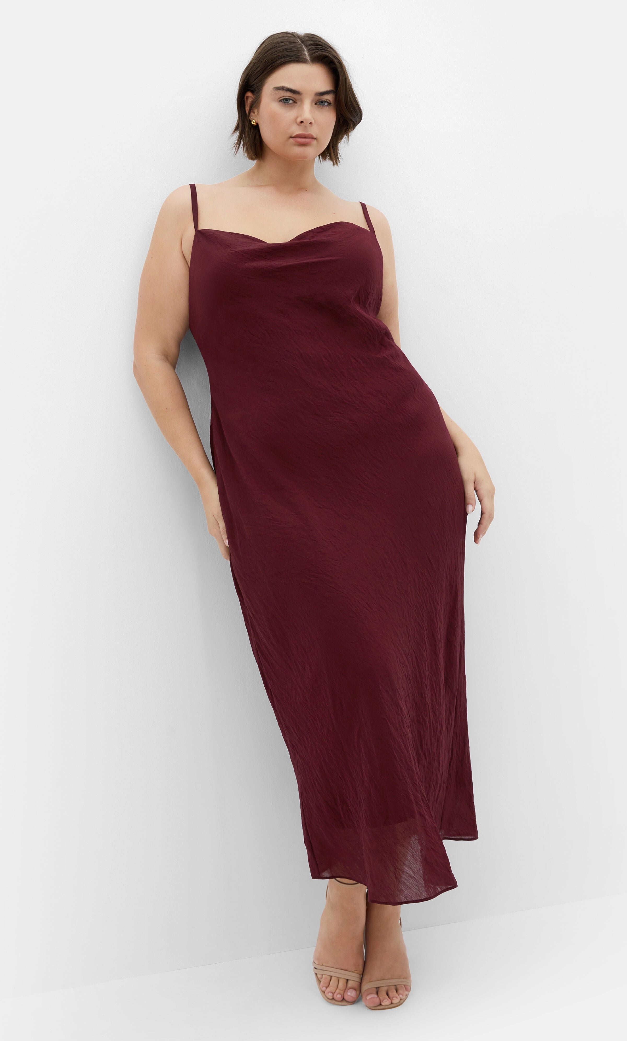 Kyra Dress - dark cherry, RED, hi-res image number 0